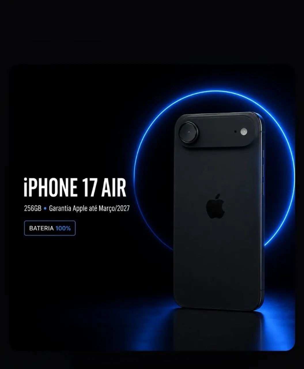 iPhone 17 air 256 GB cor preto 