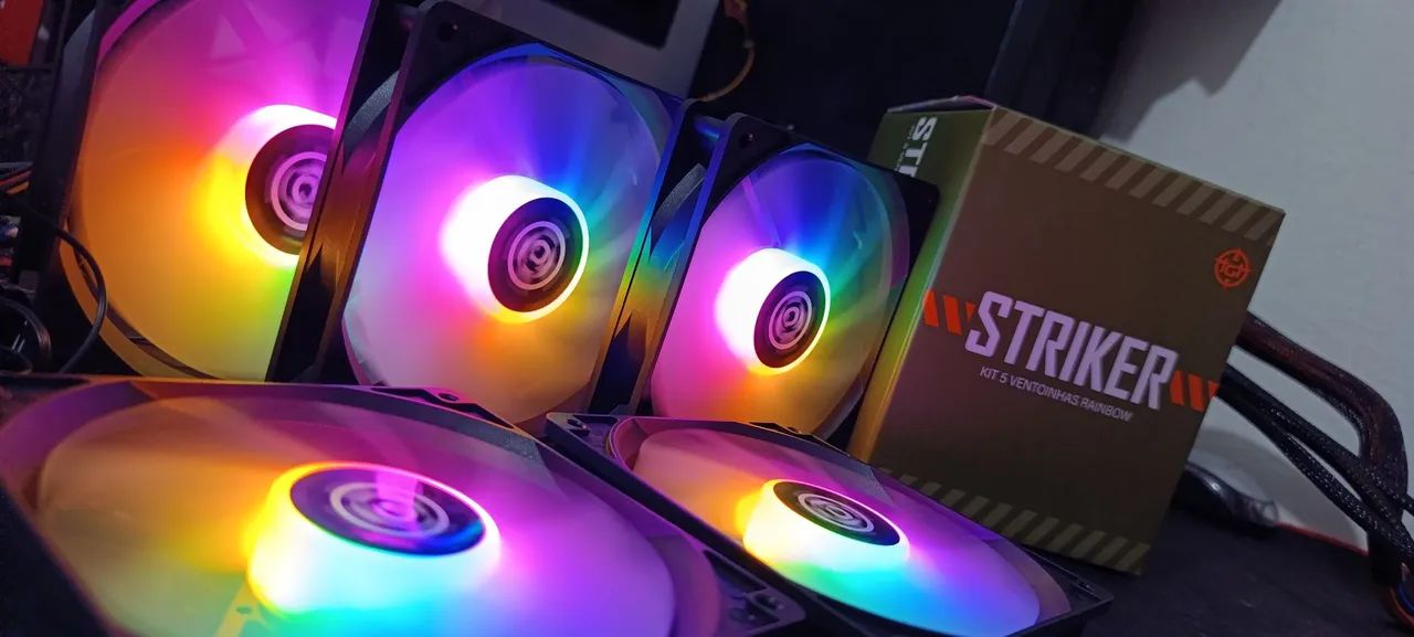 Kit de fans RGB C/instalação grátis! - Foto 3