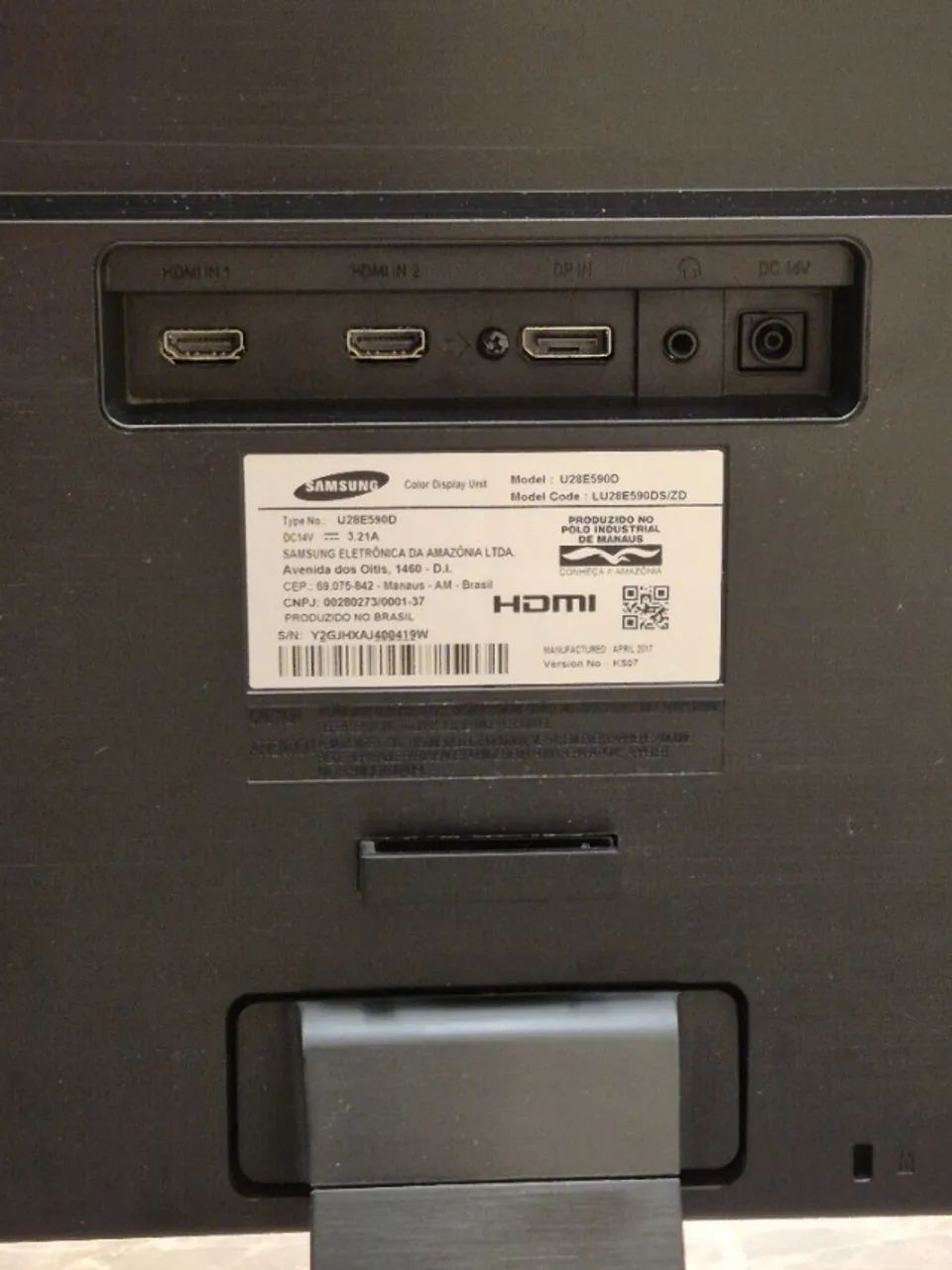 Monitor Led Uhd Samsung 28 Pol 4k Amd Freesync U28e590d - Foto 2