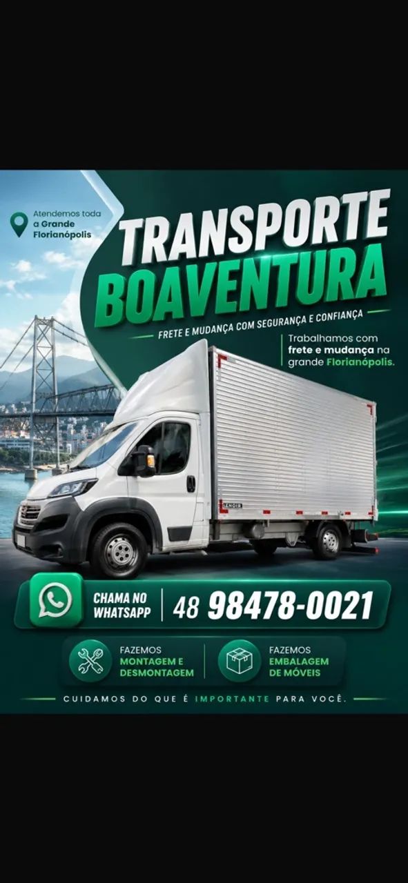 Faço frete e mudança na grande Florianópolis 