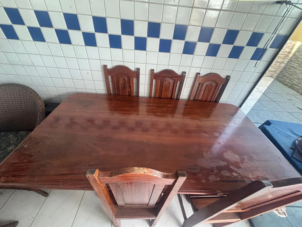 Mesa madeira legitima 6 lugares