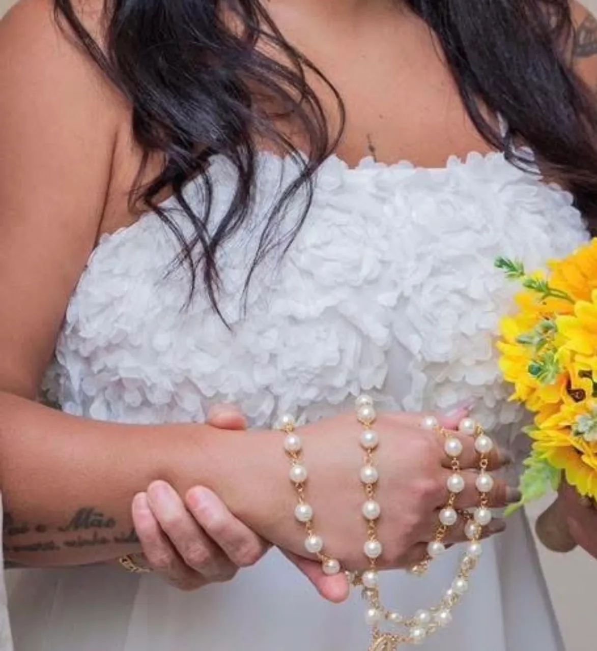 Vestido branco casamento civil  - Foto 4