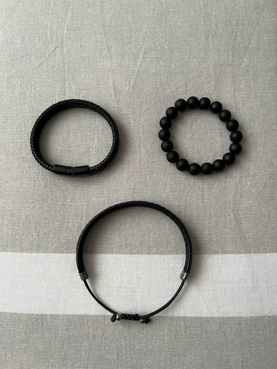 Pulseiras Masculinas, Cor Preta