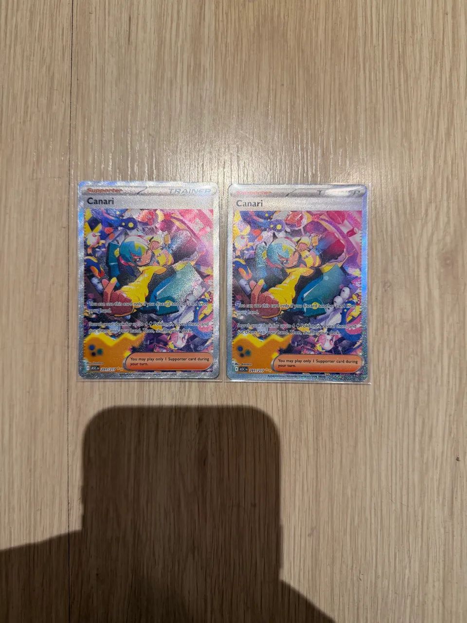 Dupla de cartas pokemon SAR NM br e ing