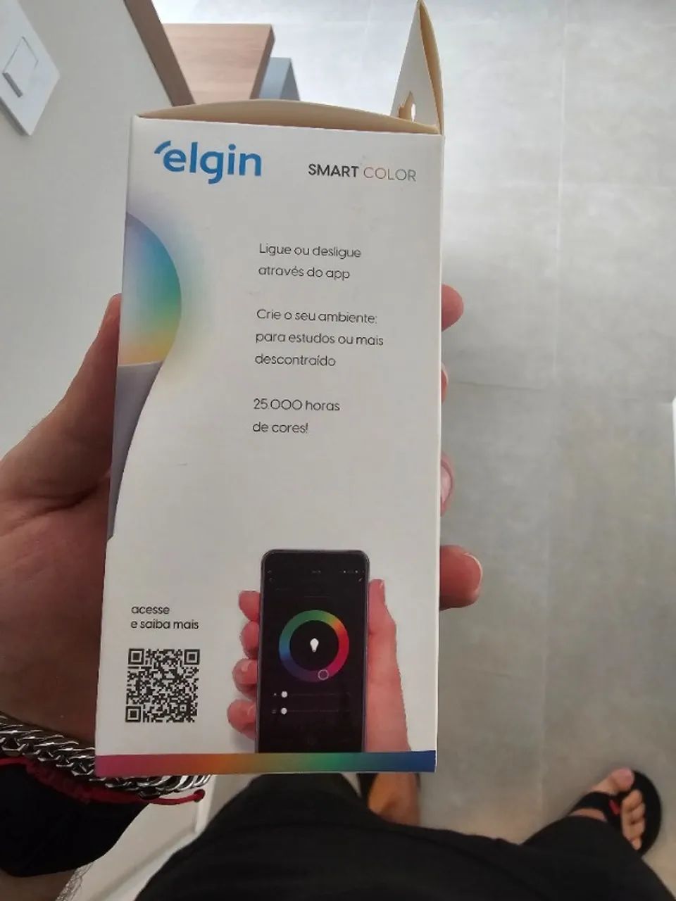 Lâmpada Inteligente Bulbo Rgb Smart Color Elgin - Foto 3