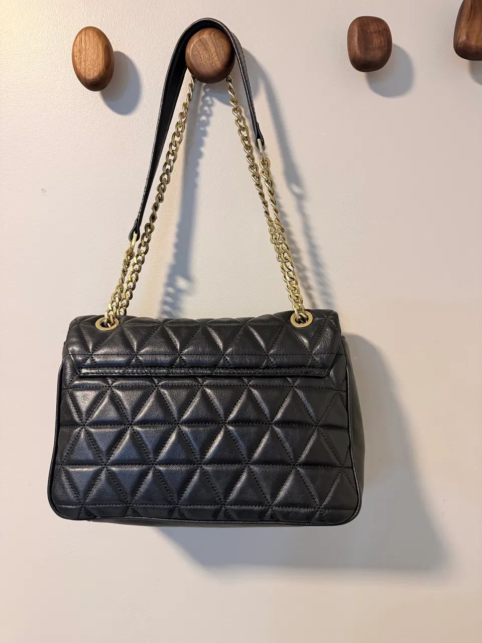 Bolsa Tiracolo grande 944 Couro Preta - Foto 2