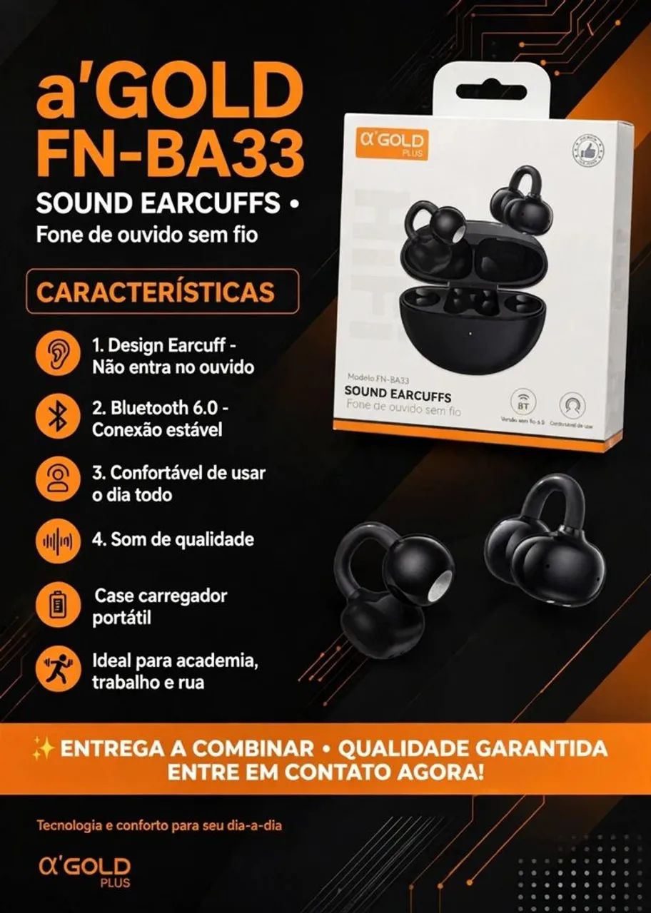 Fone sem fio bluetooth 