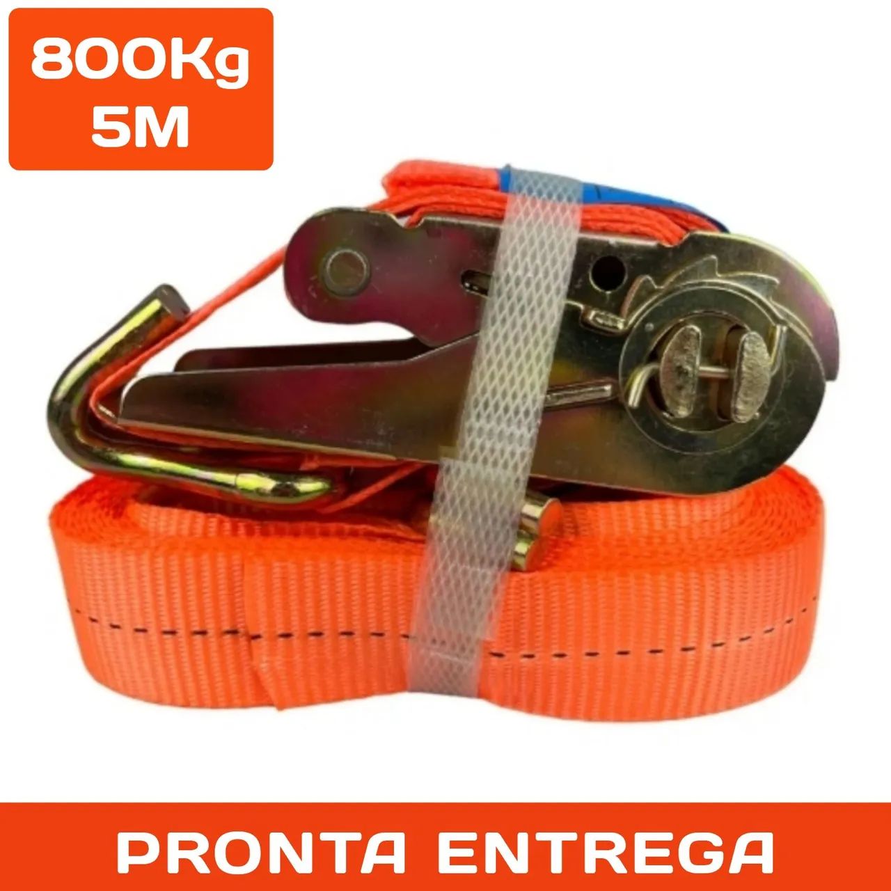 CINTA CATRACA P/ AMARRAR CARGA 800Kg 05 METROS