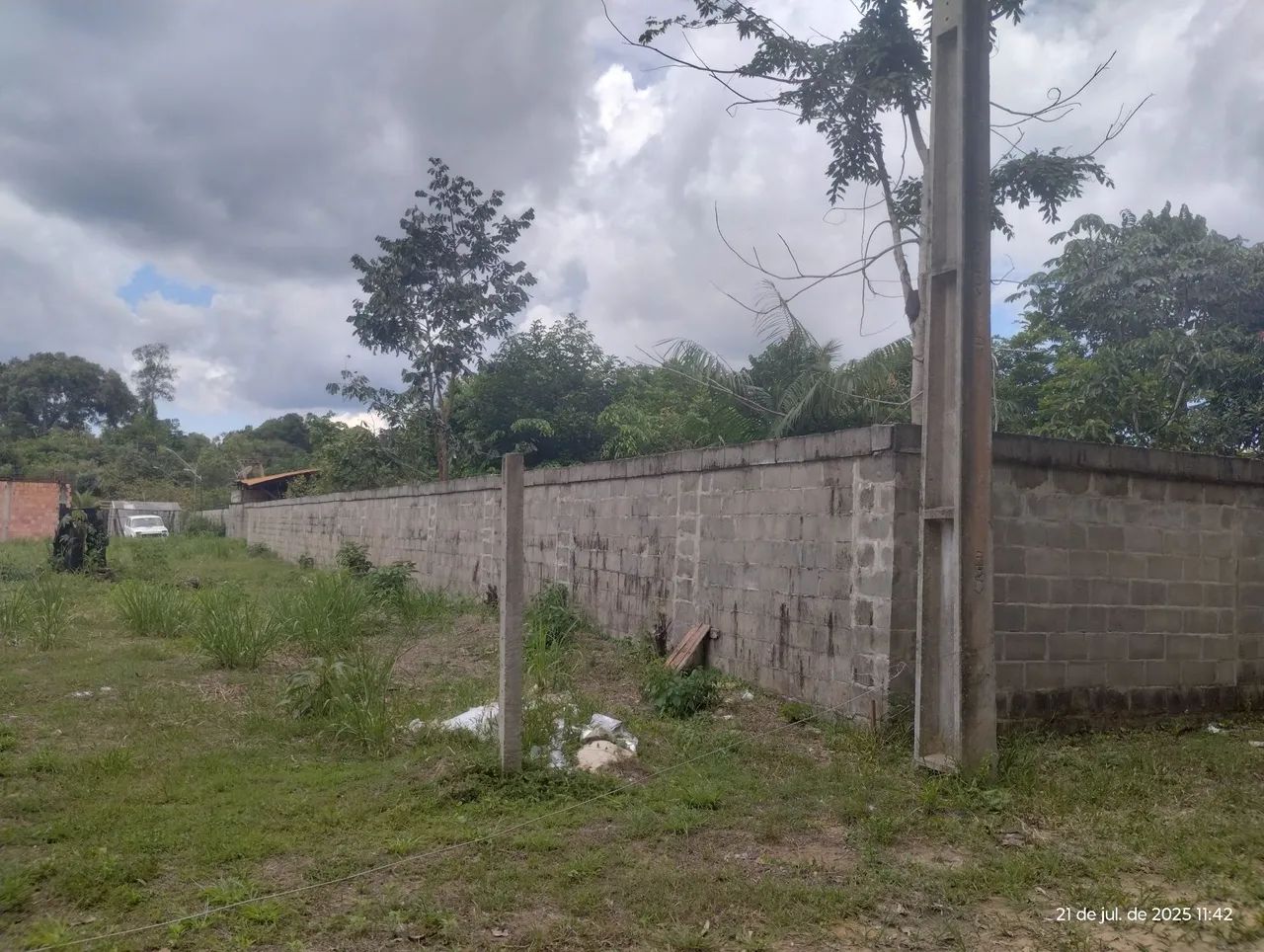 Excelente lote para chácara 20x40 todo murado e com fruteiras