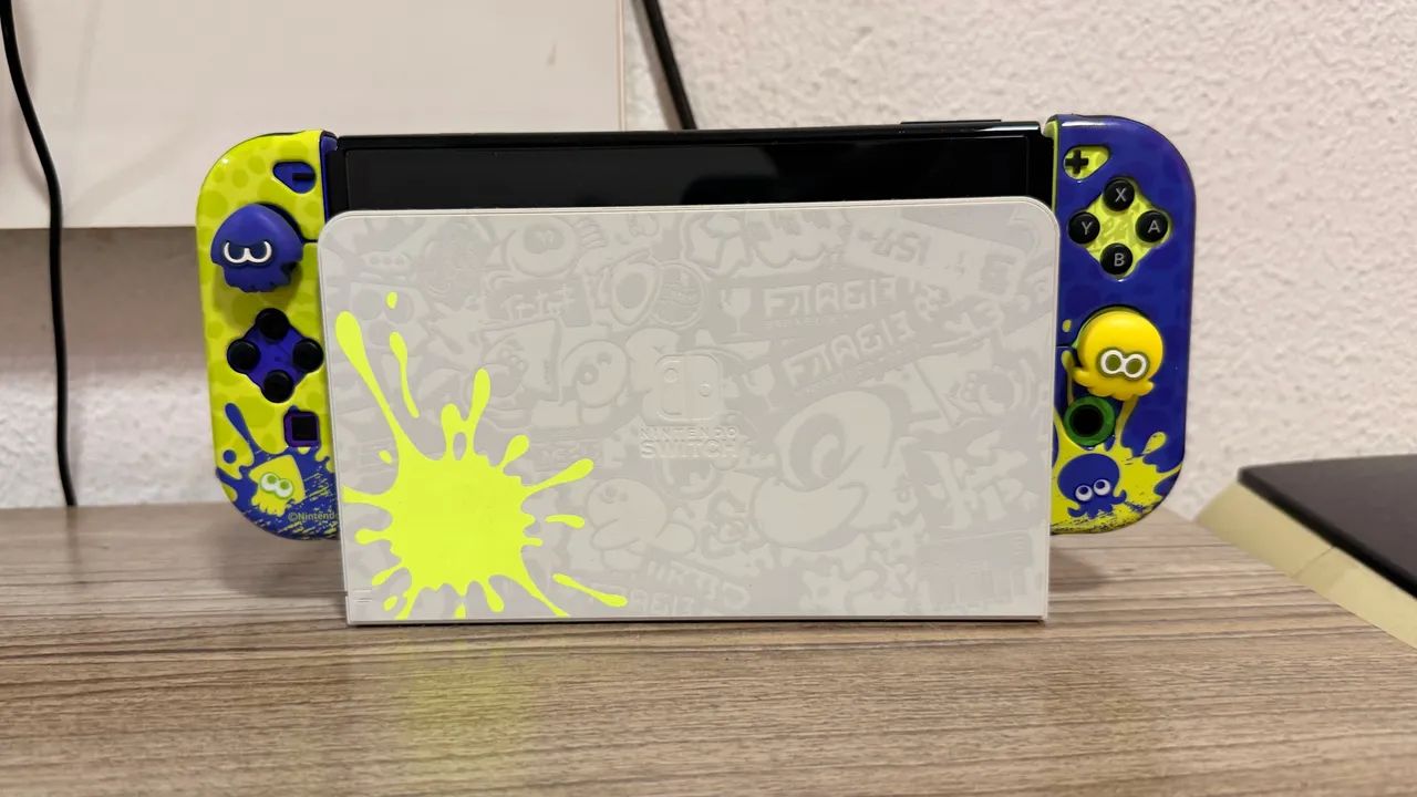 Nintendo Switch OLED Splatoon Desbl 256GB - Foto 5