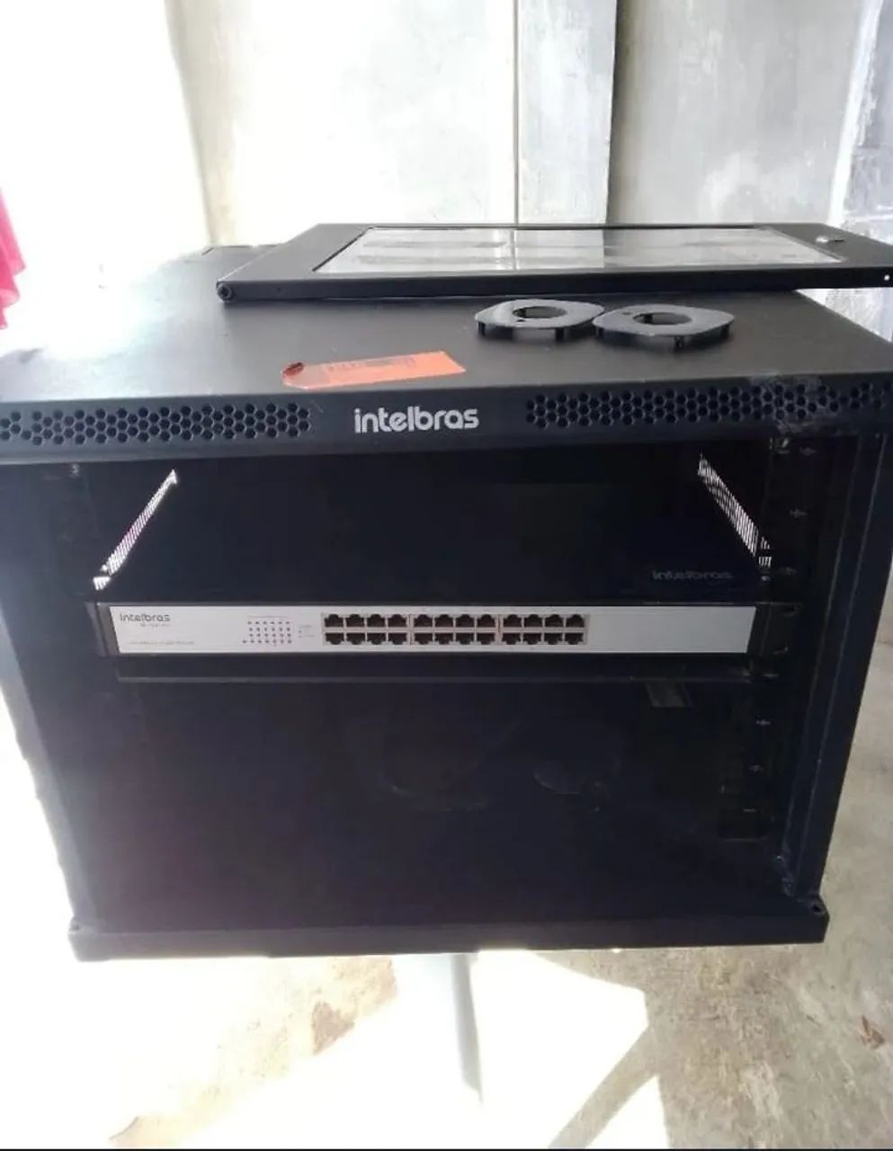 Rack e Swith 24 portas giga