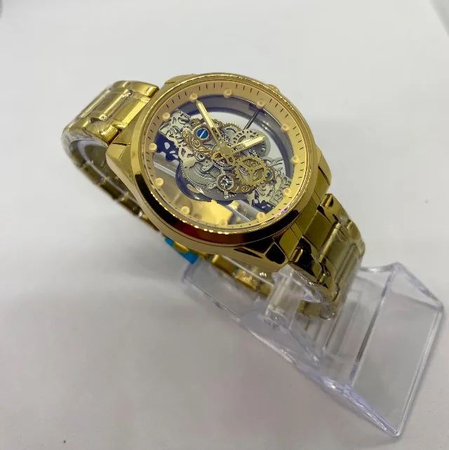RELÓGIO LUXUOSO TRANSPARENTE - OFERTAS - Foto 2