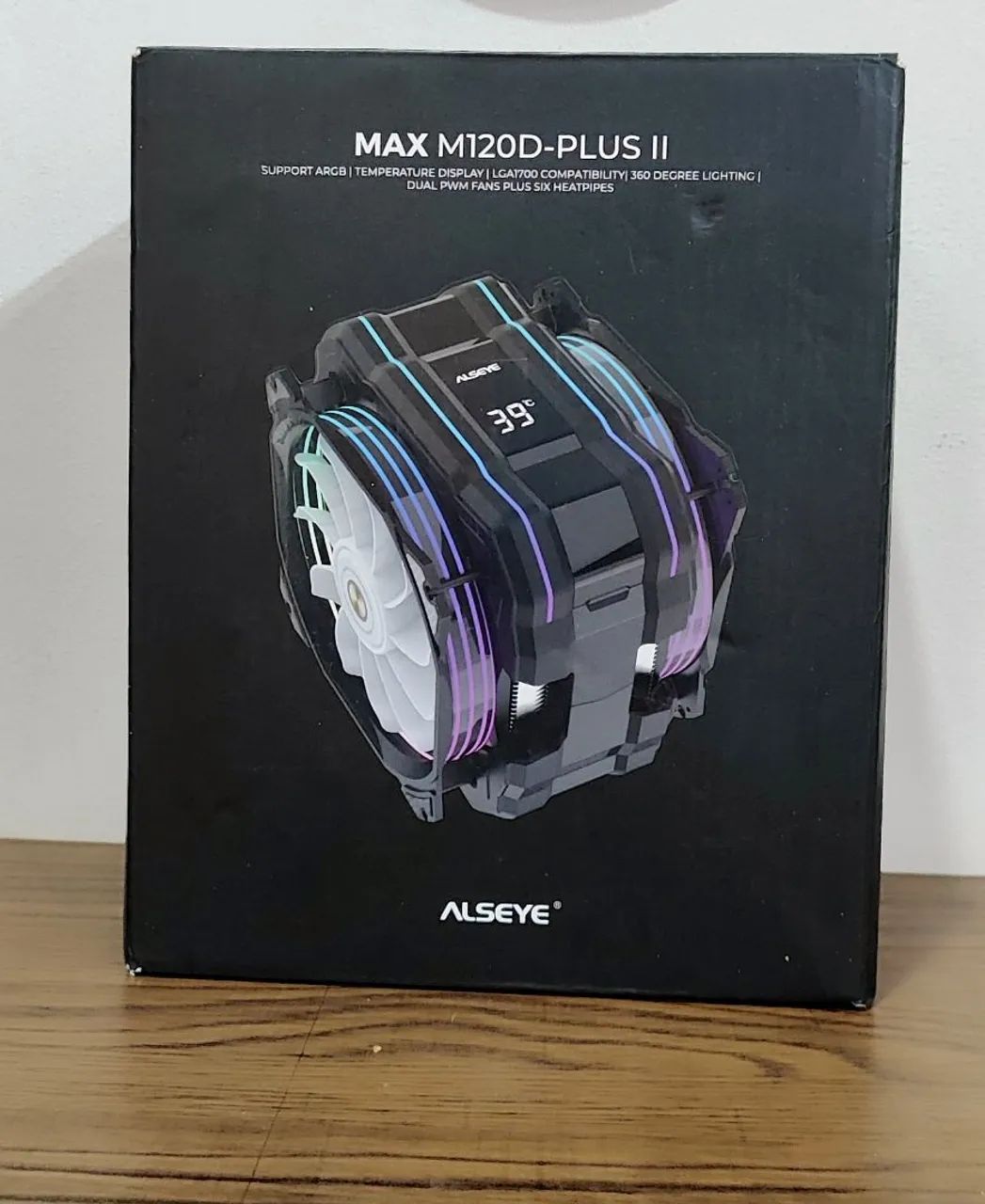COOLER BOX ALSEYE MAX ARGB DISPLAY TEMPERATURA ( NOVO)