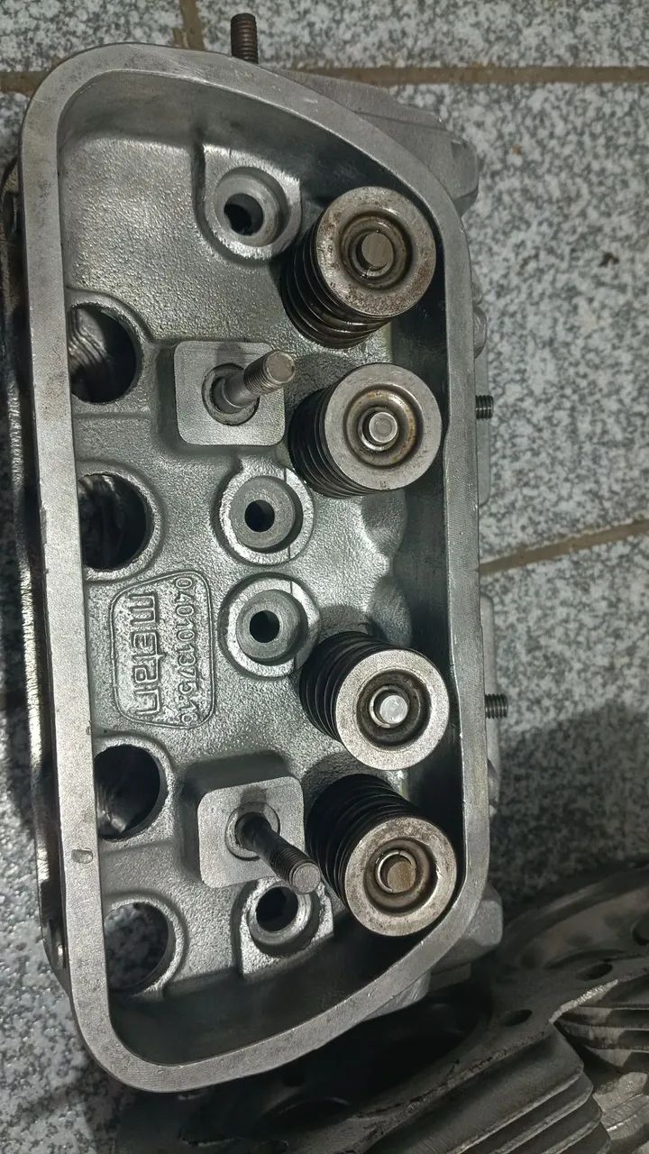 Par de Cabeçotes Kombi, Fusca Moderno 6 e 8 Aletas Retificado  - Foto 4