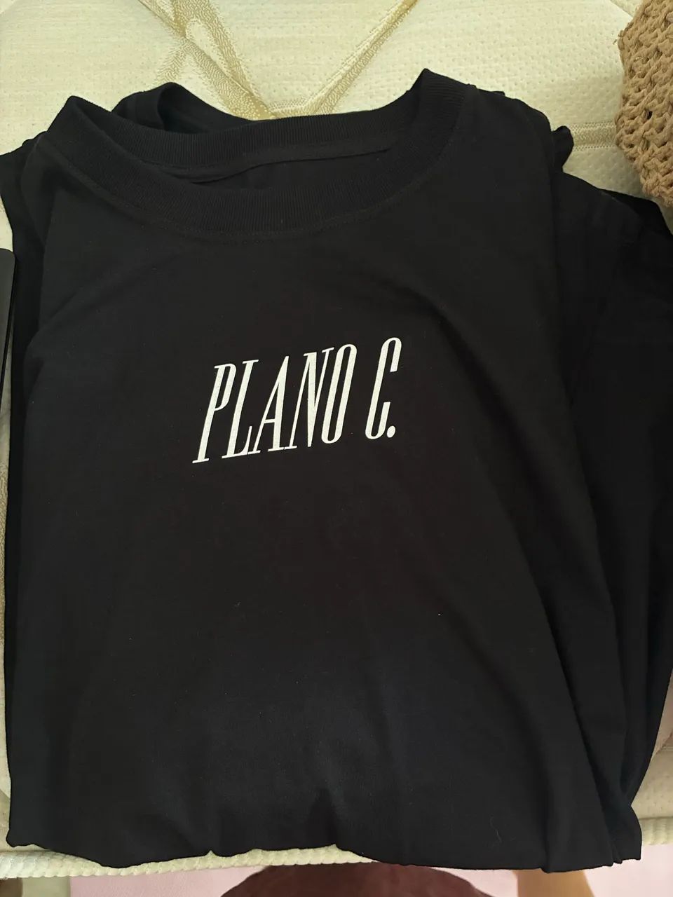 Blusa Preta Plano C TAM G2