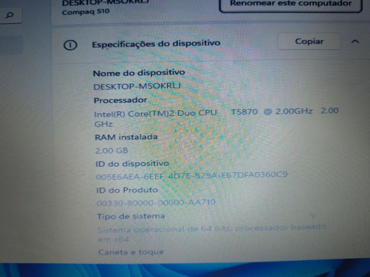Notebook HP 2GB RAM com windows 11  - Foto 4
