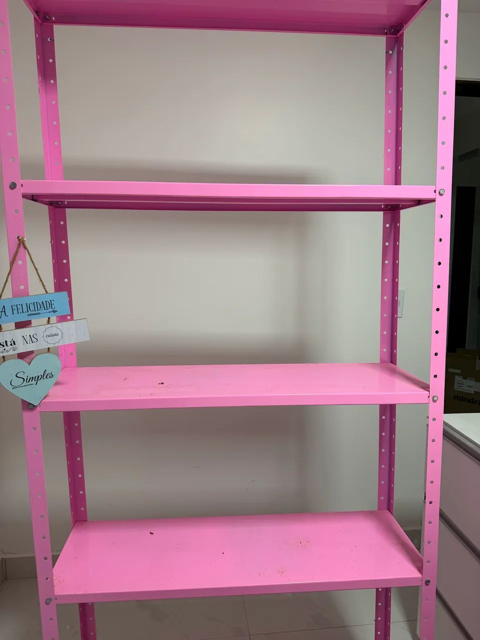 Estante de ferro rosa - Foto 3
