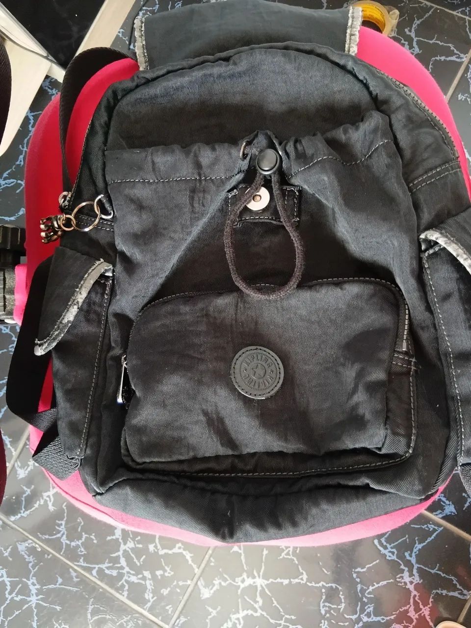 Mochila kipling original preta  - Foto 4