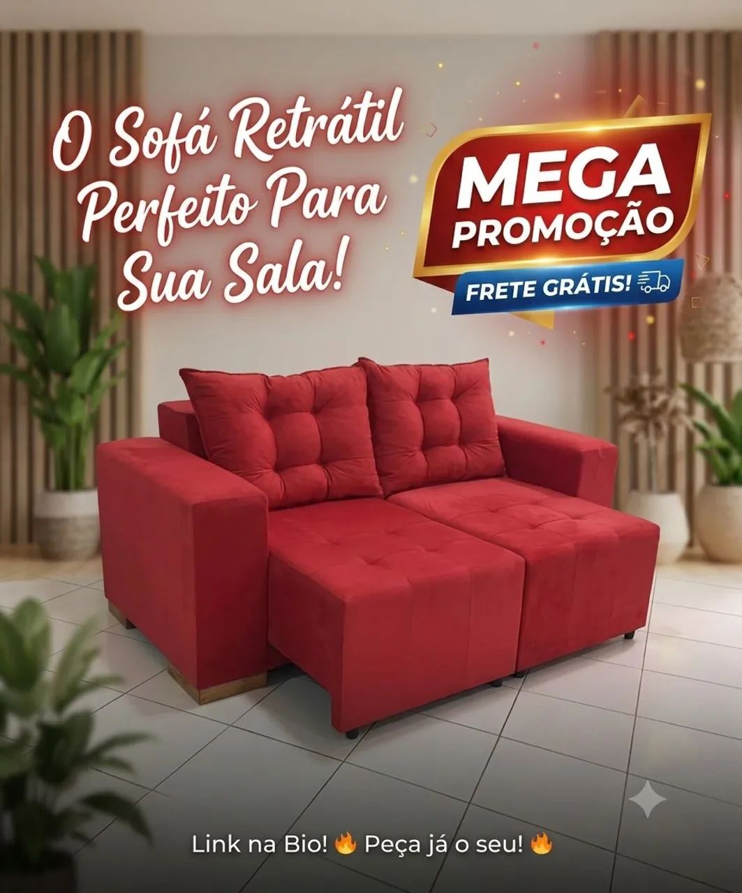 Mega promoção de Sofá Retrátil com Frete grátis!!