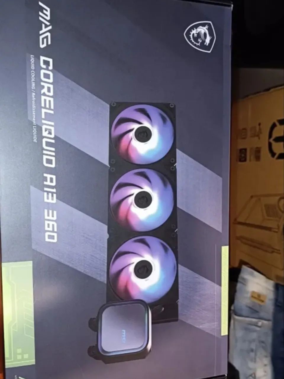 Water Cooler MSI MAG com 3 Fans | 360mm + ARGB GEN2 - Foto 4