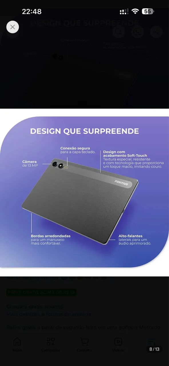 Tablet positivo visio 11 128gb com chip - Foto 4