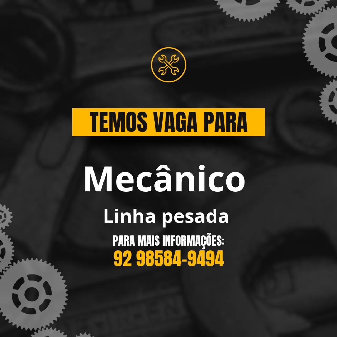Contrata-se Mecânico 