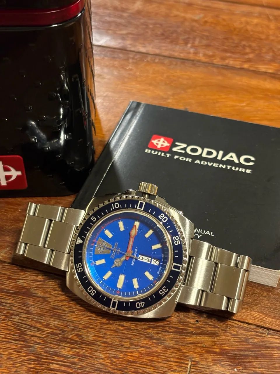 Relógio Zodiac V-Wolf Diver 300 FULL SET - Foto 4