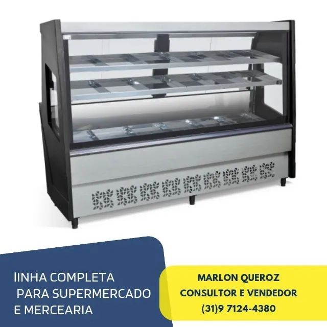 Balcão de Açougue Avícola 2M Preto Polar