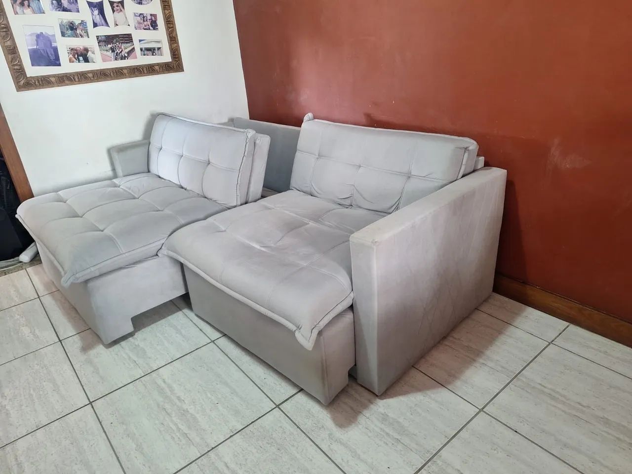 Sofá retrátil 4 lugares