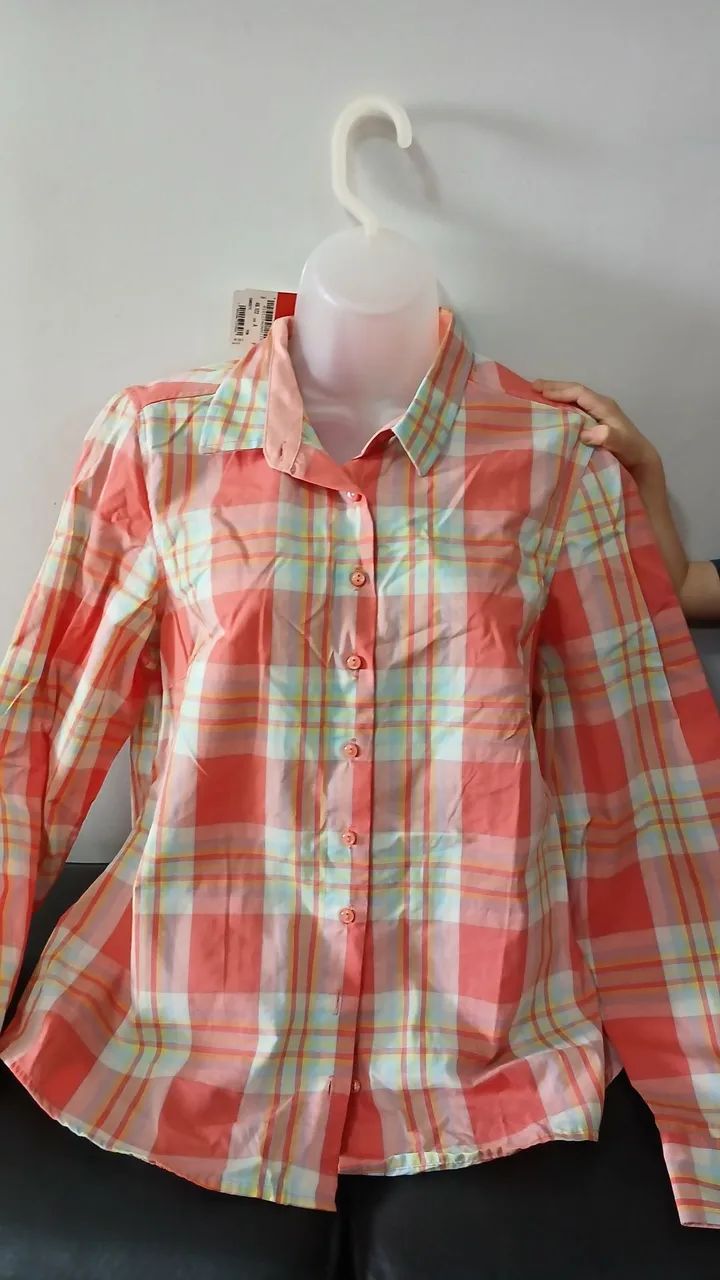 Camisa xadrez feminina  - Foto 5