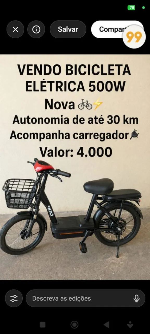 Bicicleta elétrica 