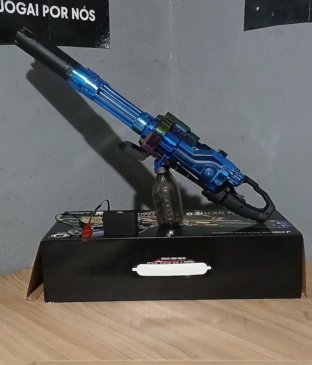 Minigun Gel Blaster Elétrica 