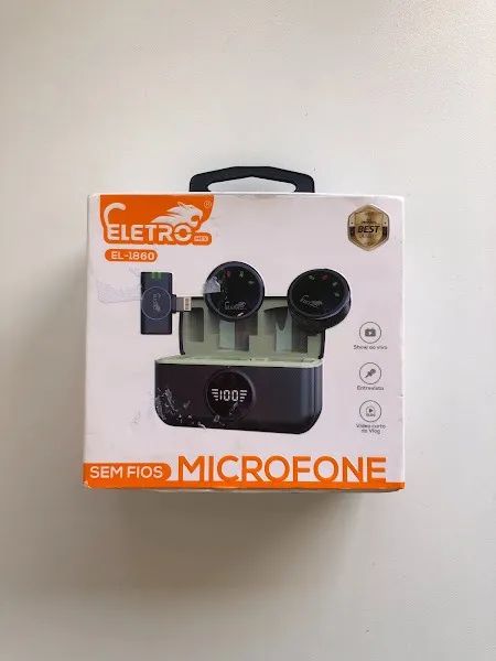 MIcrofone de Lapela sem fios Eletro mex EL-1860