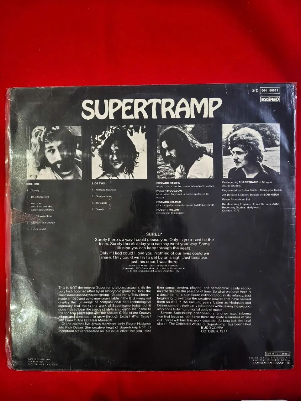 LP Disco Vinil Supertramp 1970 primeiro disco raro - Foto 2