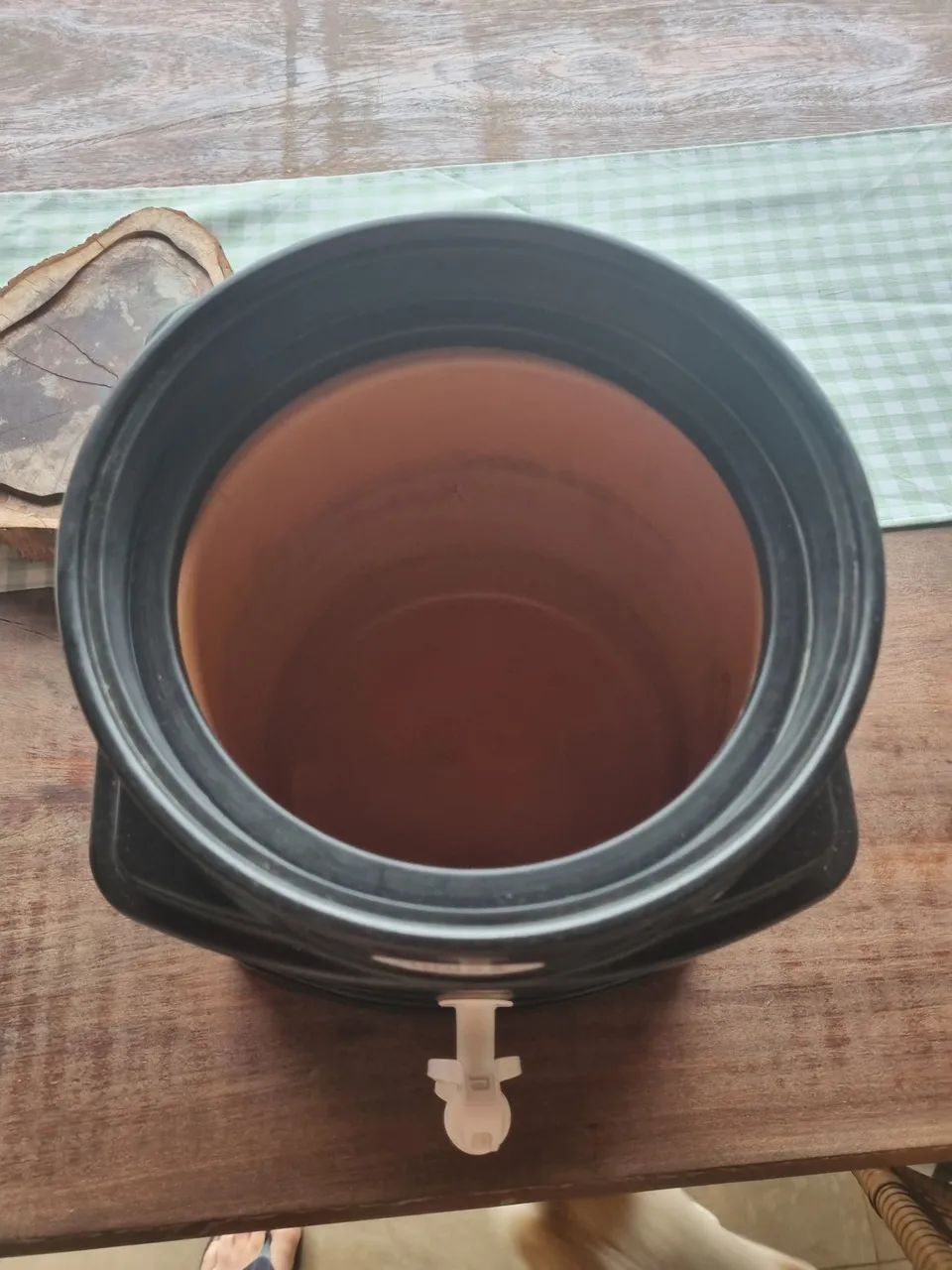 Filtro de barro com base em inox - Foto 2