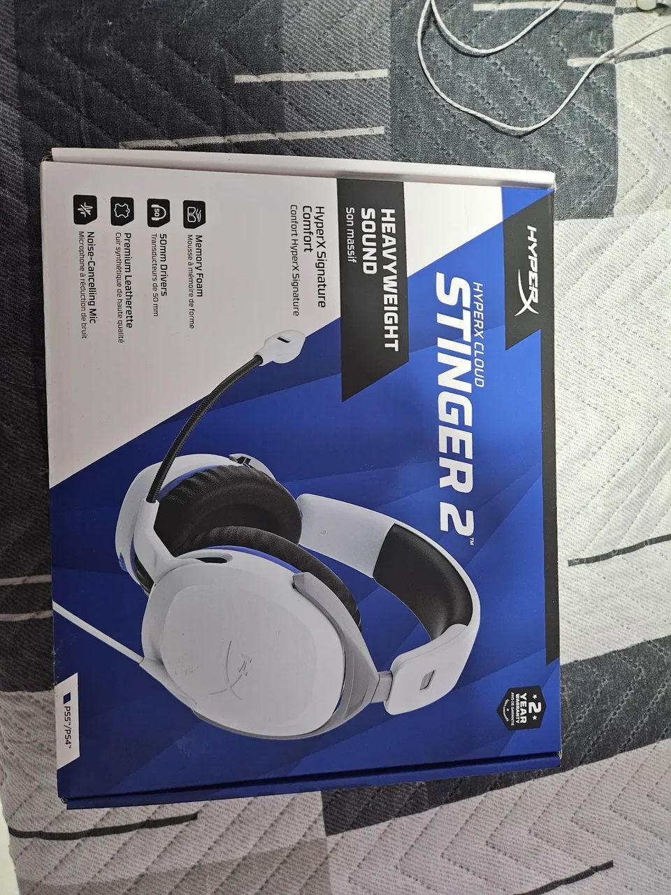 Headset Hyper X cloud stinger 2 Ps5 - Foto 4