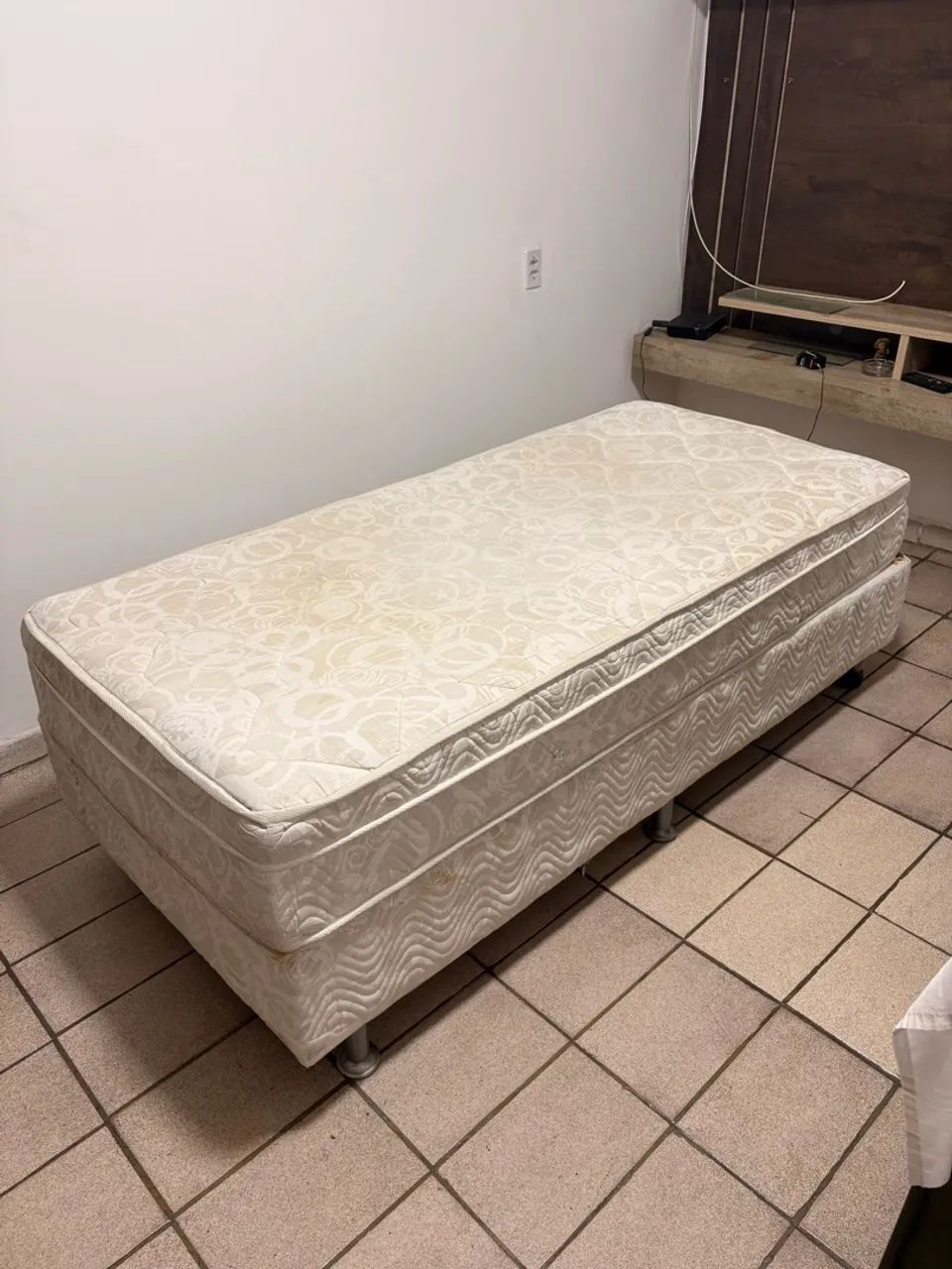 Cama Box Solteiro Ortobom Master Spring (Colchão de Molas + Base Box)