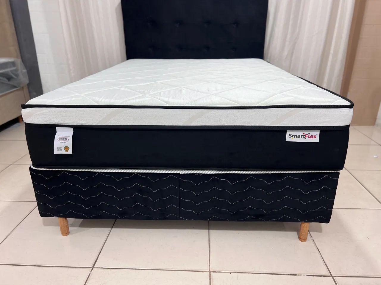 CAMA BOX SMART FLEX BLACK CASAL - Foto 2