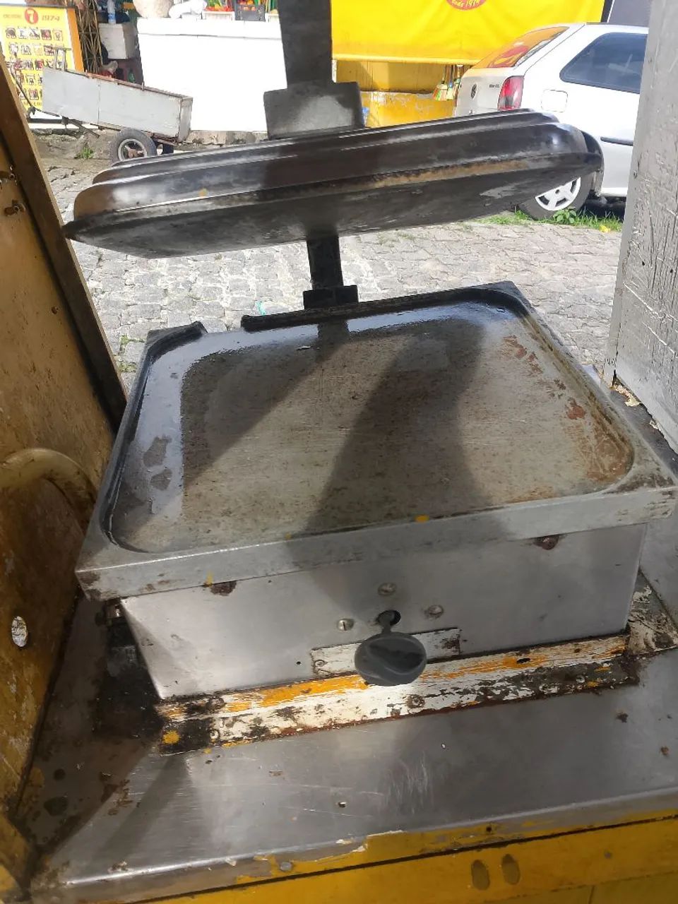 Chapa de hambúrguer toda de alumínio
