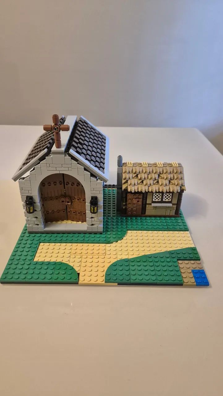 Vila Medieval, bloco de montar - nao lego - Foto 5