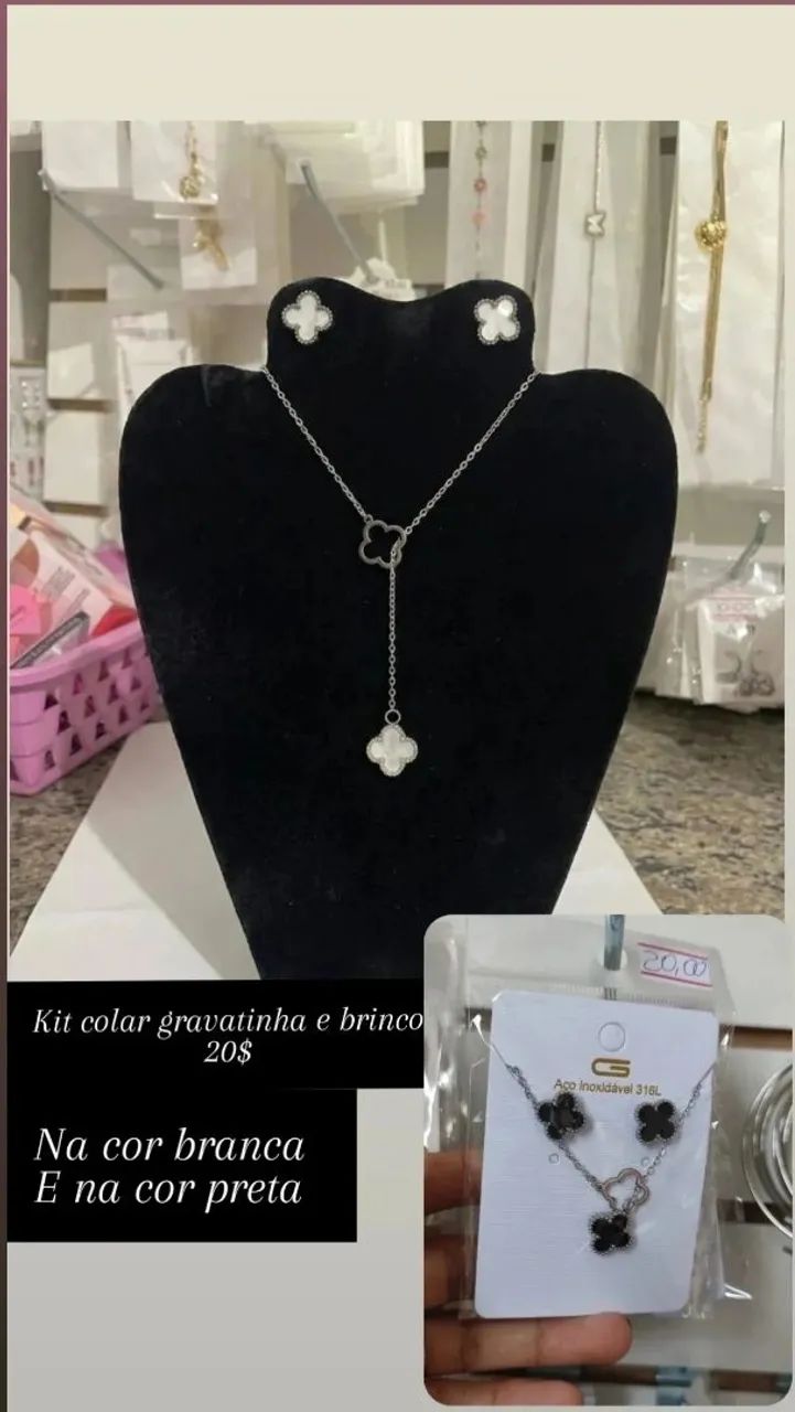 Kit colar e brinco  - Foto 3