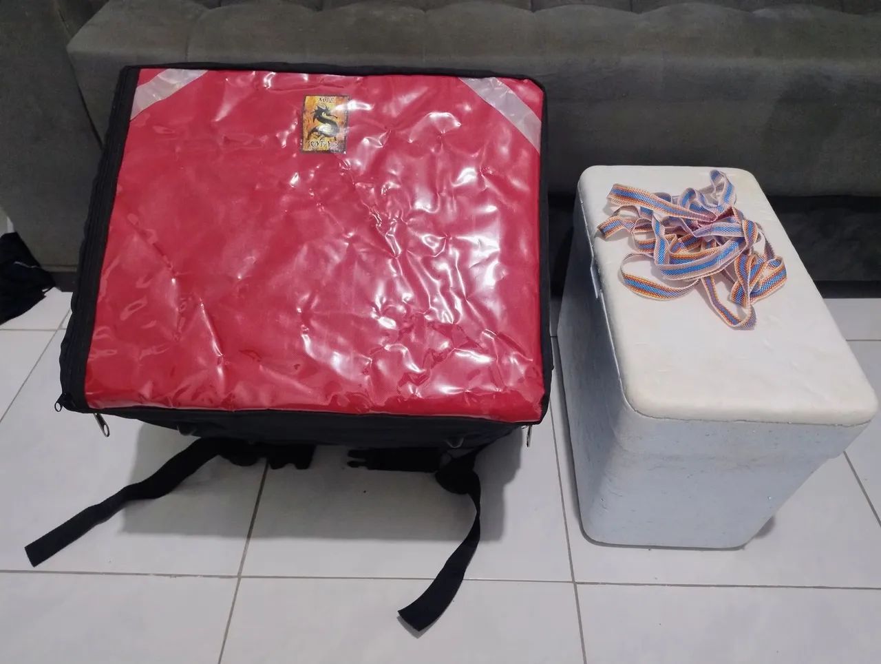 Bag de motoboy + outro isopor 
