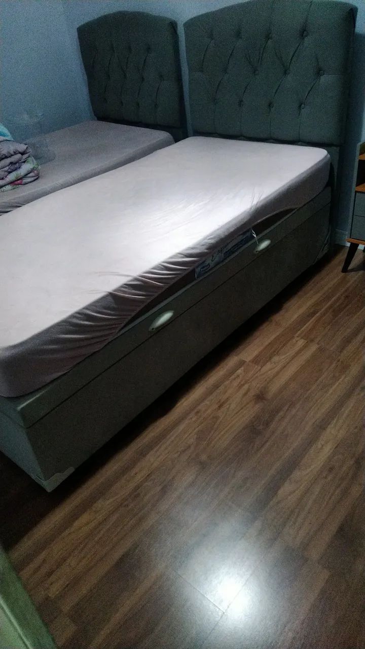 Cama baú solteiro e cabeceira - Foto 4