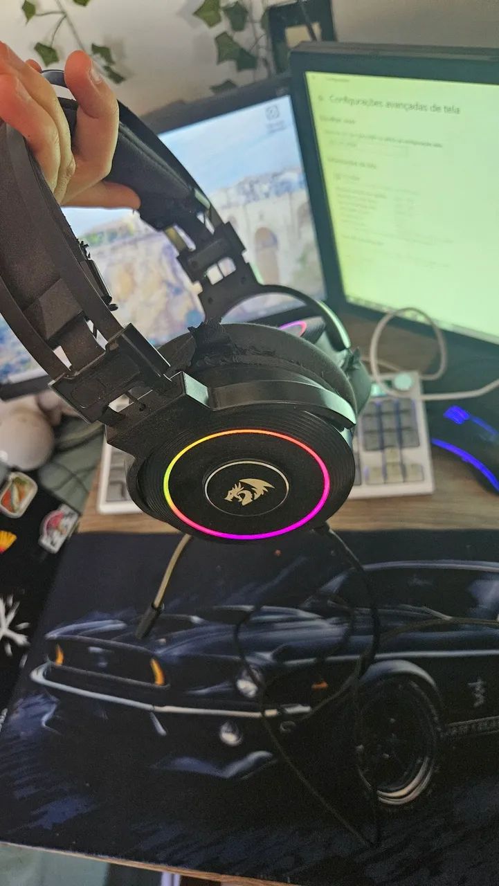 PC Gamer + headset + 2 telas - Foto 2