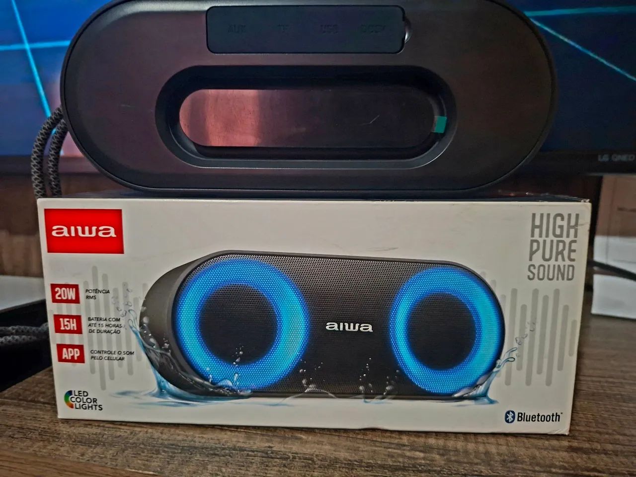 Caixa de som portátil aiwa - Foto 3