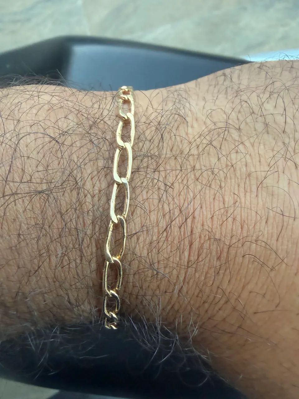 Pulseira de Ouro 3 Gm Grumet 18K Novissima - Foto 3