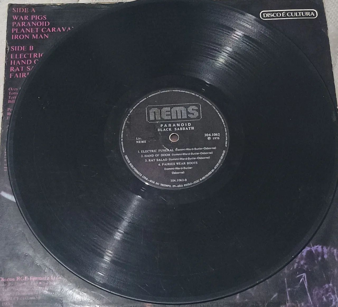 LP Black Sabbath - Paranoid (1976 NEMS) Vinil Original Antigo - Foto 3