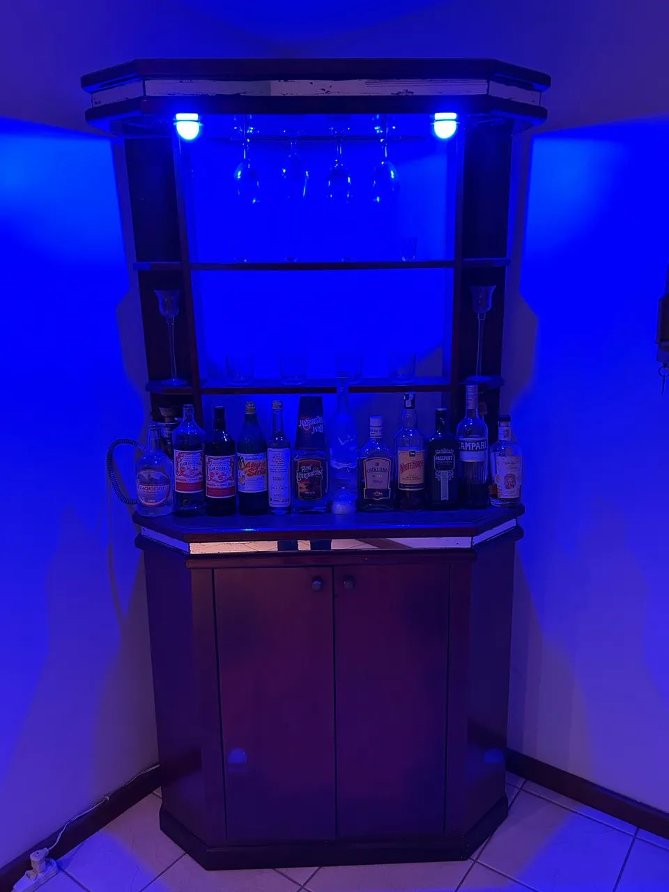 Bar rústico em madeira