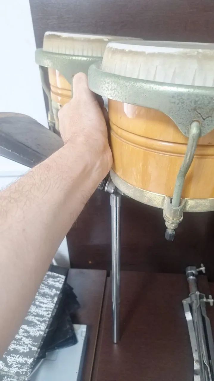 Par bongo michael com suporte (tripe) - Foto 2