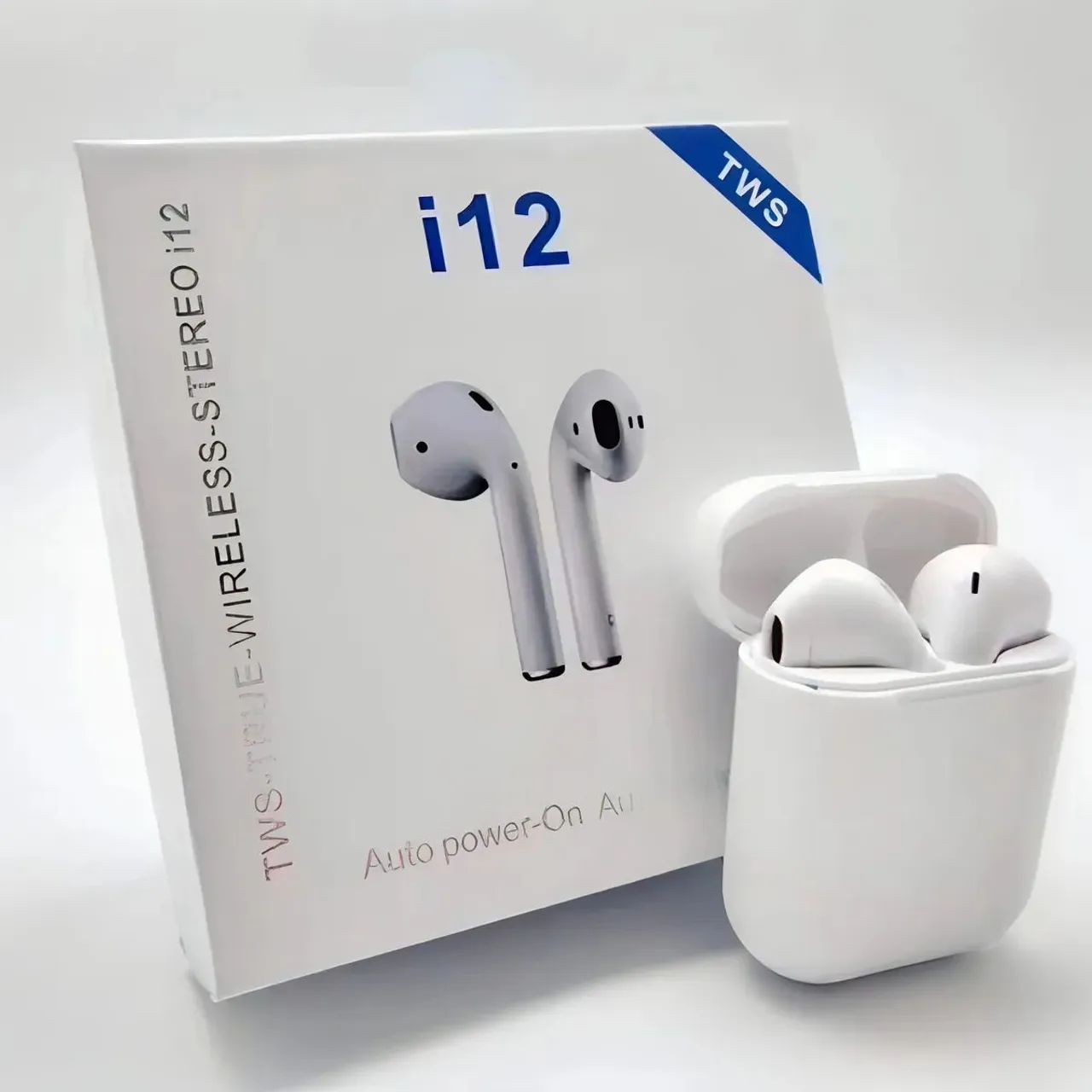 Fone Bluetooth TWS i12 - Novo (Pronta Entrega)